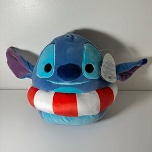 bnwt squishmallows Disney Stitch with life preserver